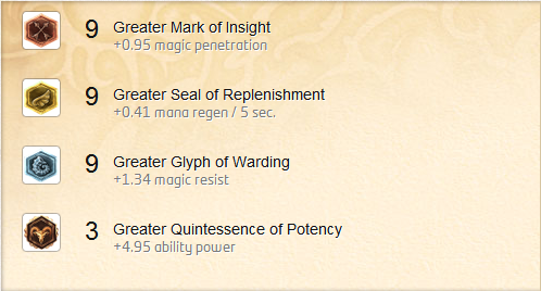 Standard AP mid rune page