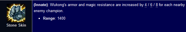 Wukong passive comparison vs Valiant Fighter